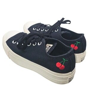 Converse Women's Chuck Taylor All Star Lift Ox Egret/black/red US 7